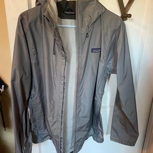 Grey Patagonia torentshell jacket